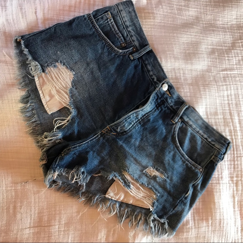 Free People Denim Cut off shorts